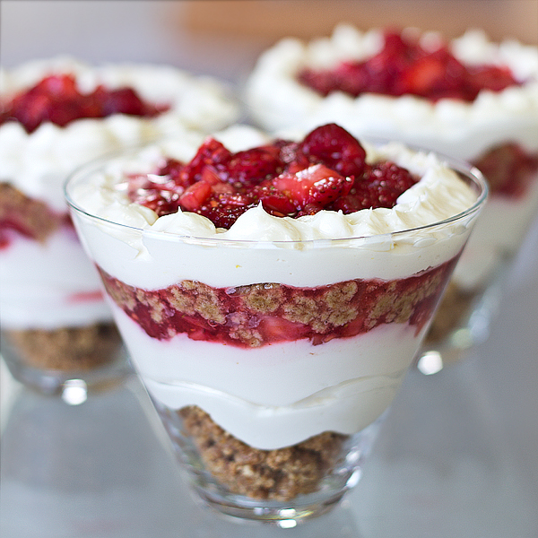 RubyRed Summer Berry Cheesecake In A Glass