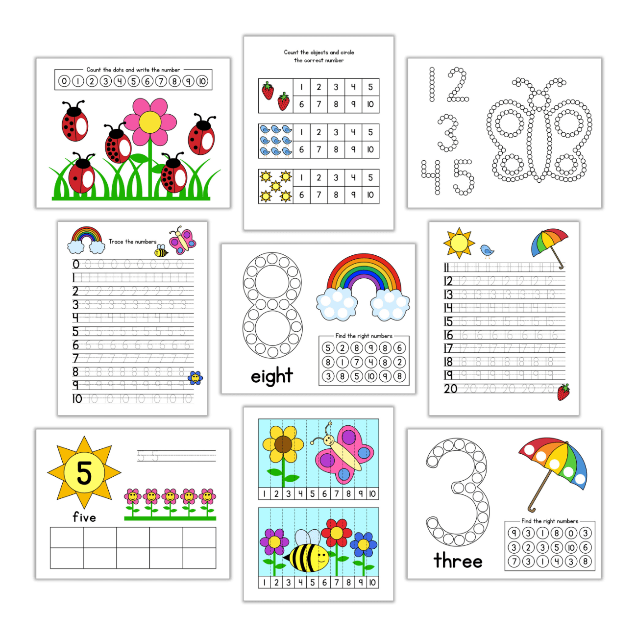 Spring Counting Bundle The CraftatHome Family