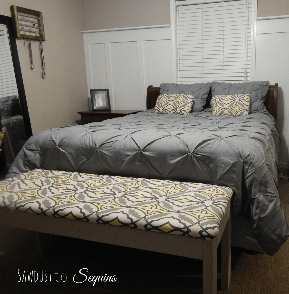 Fabric Covered Bench Final11 The Crafted Maker