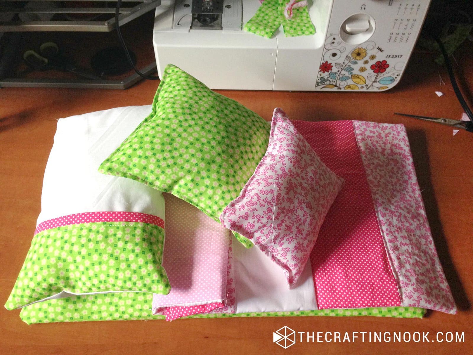 DIY Baby Doll Crib Bedding set The Crafting Nook