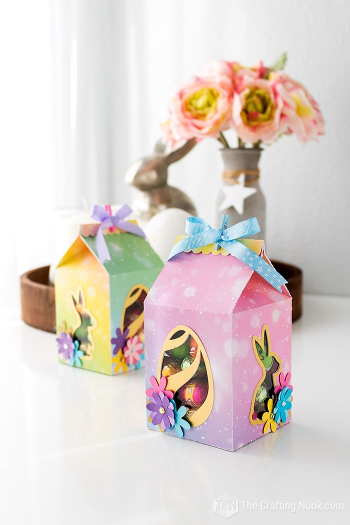 DIY Milk Carton Easter Treat Box The Crafting Nook