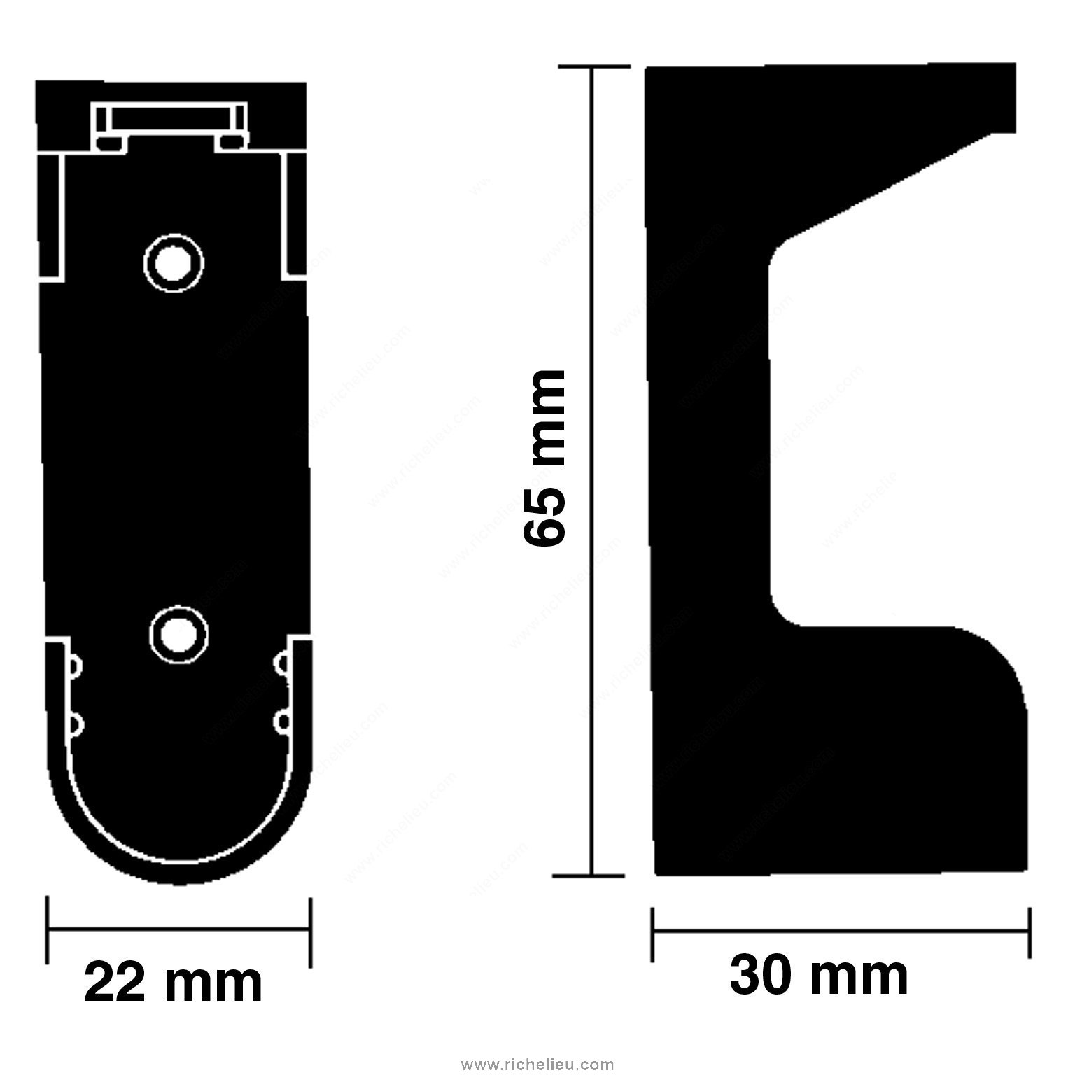 Plastic Closet Rod Support Craft Supply