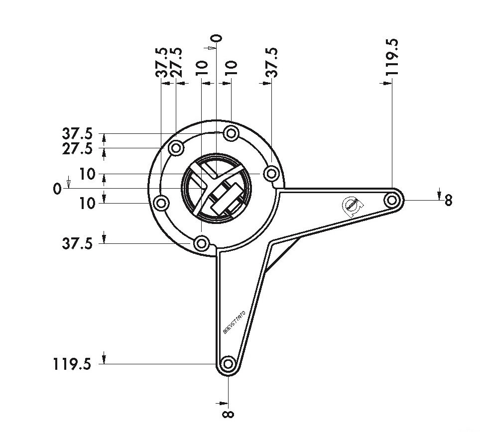 1100 mm (431/4”) Adjustable Bar Table Leg 6151 Craft Supply