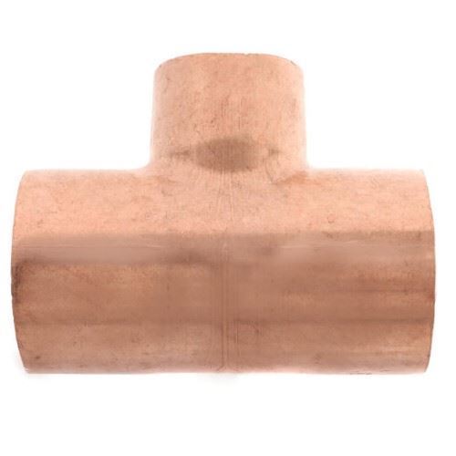 1″ x 3/4″ x 1/2″ Copper Tee Craft Supply