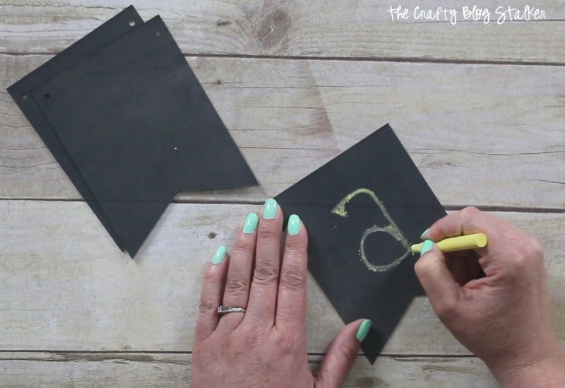 How to Make a Chalkboard Banner The Crafty Blog Stalker