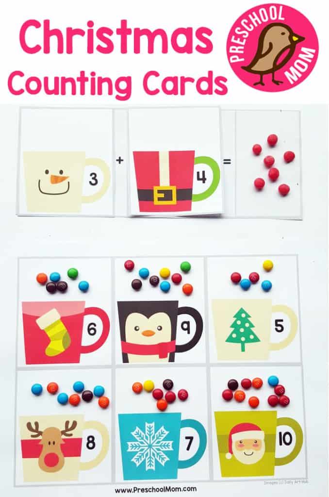 Christmas Counting Cards - The Crafty Classroom