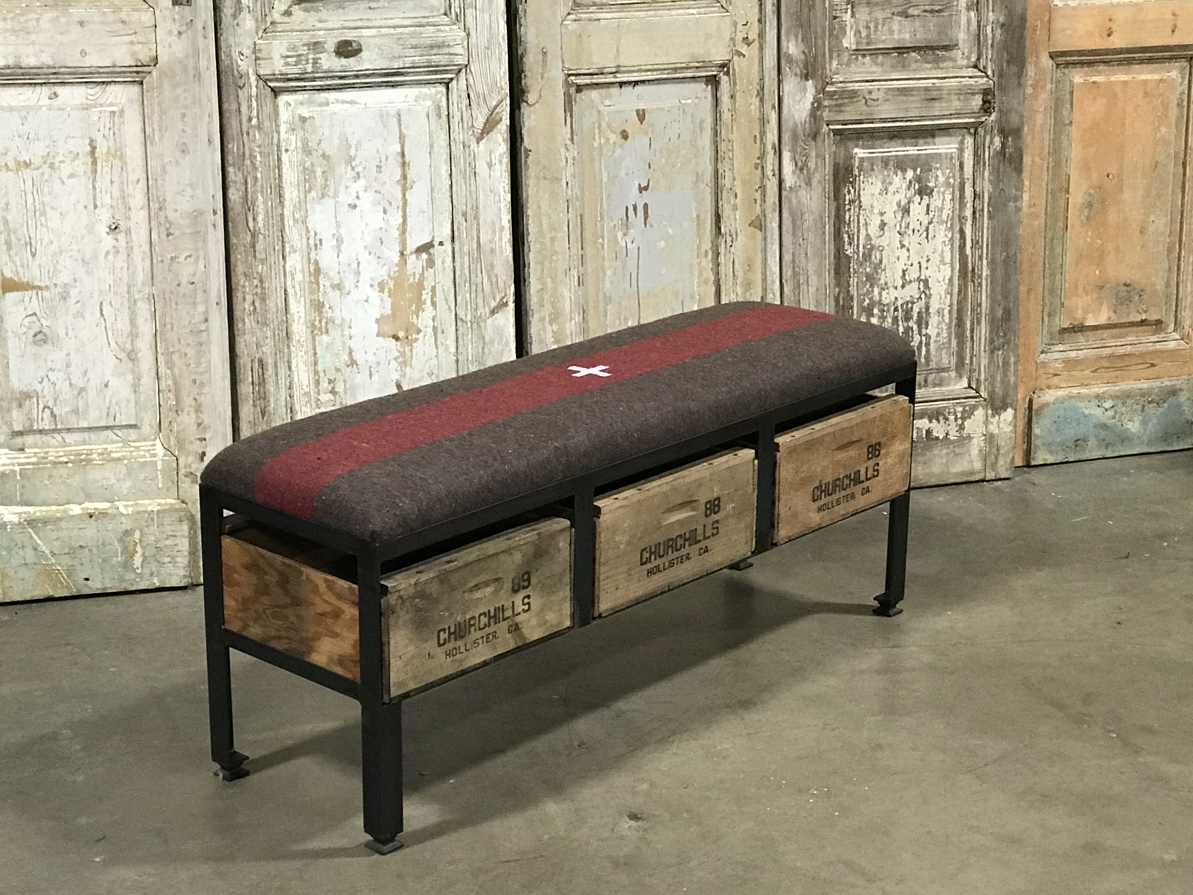 Swiss Army Blanket Bench The Crate People