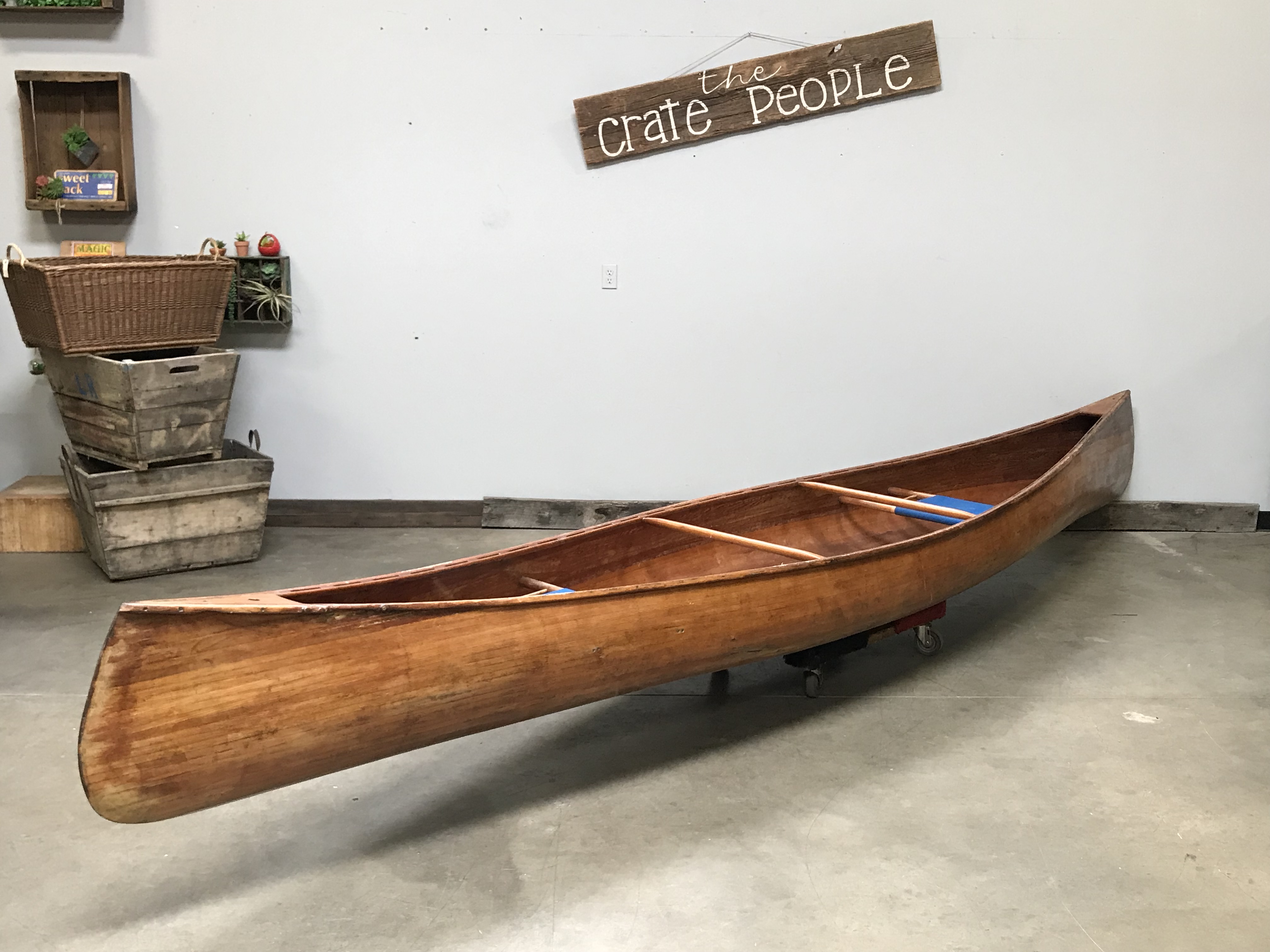 Vintage Canoe The Crate People