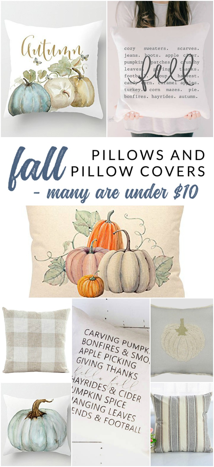 Favorite Fall Pillow Covers Many are under 10!!! The Crazy Craft Lady