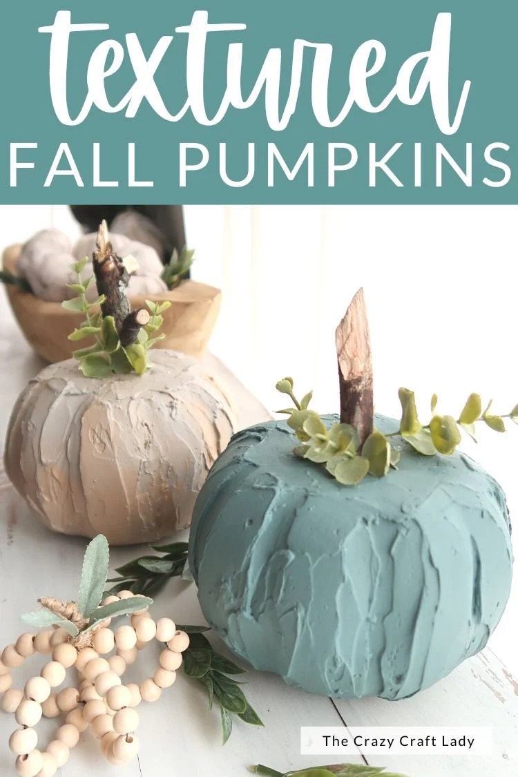 How to Make Spackle Textured Pumpkins for Fall The Crazy Craft Lady