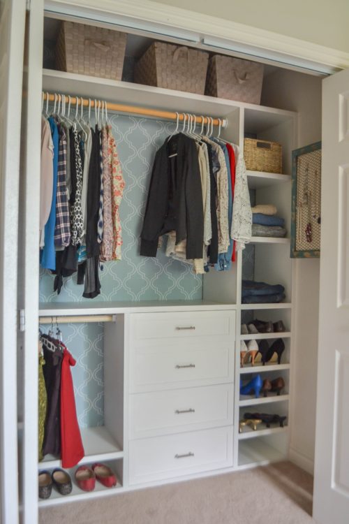 Custom small closet system The Created Home