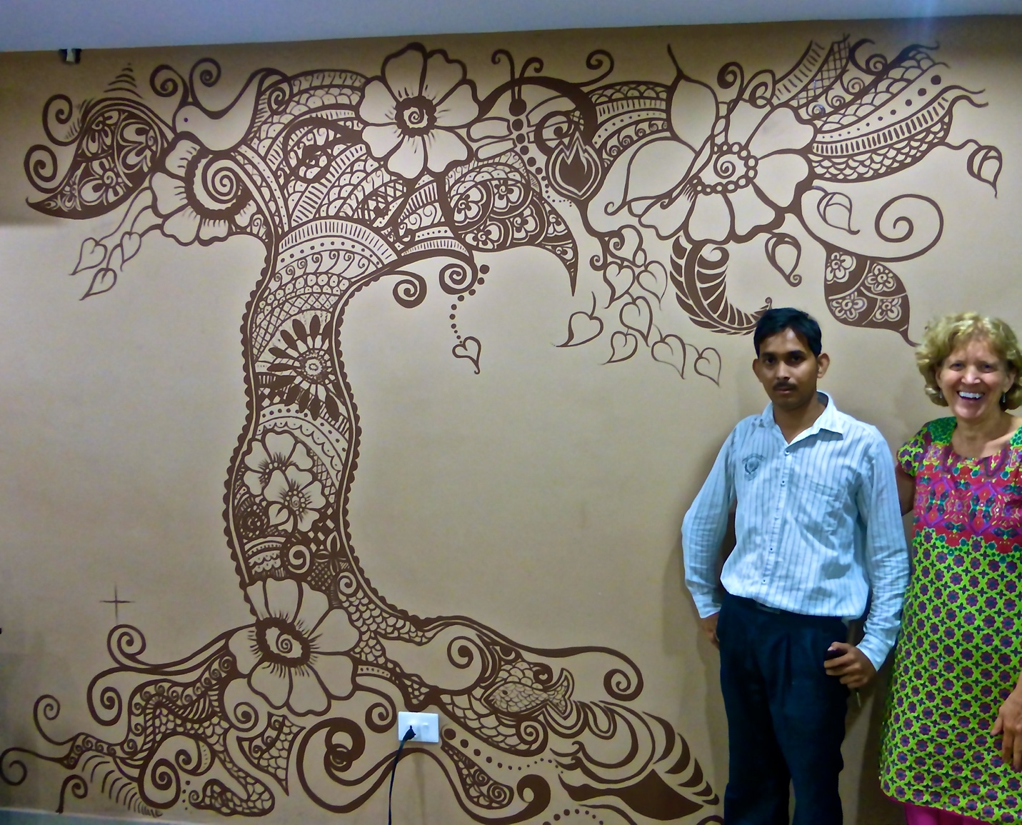 Completed Mural Varanasi, India The Creative Call