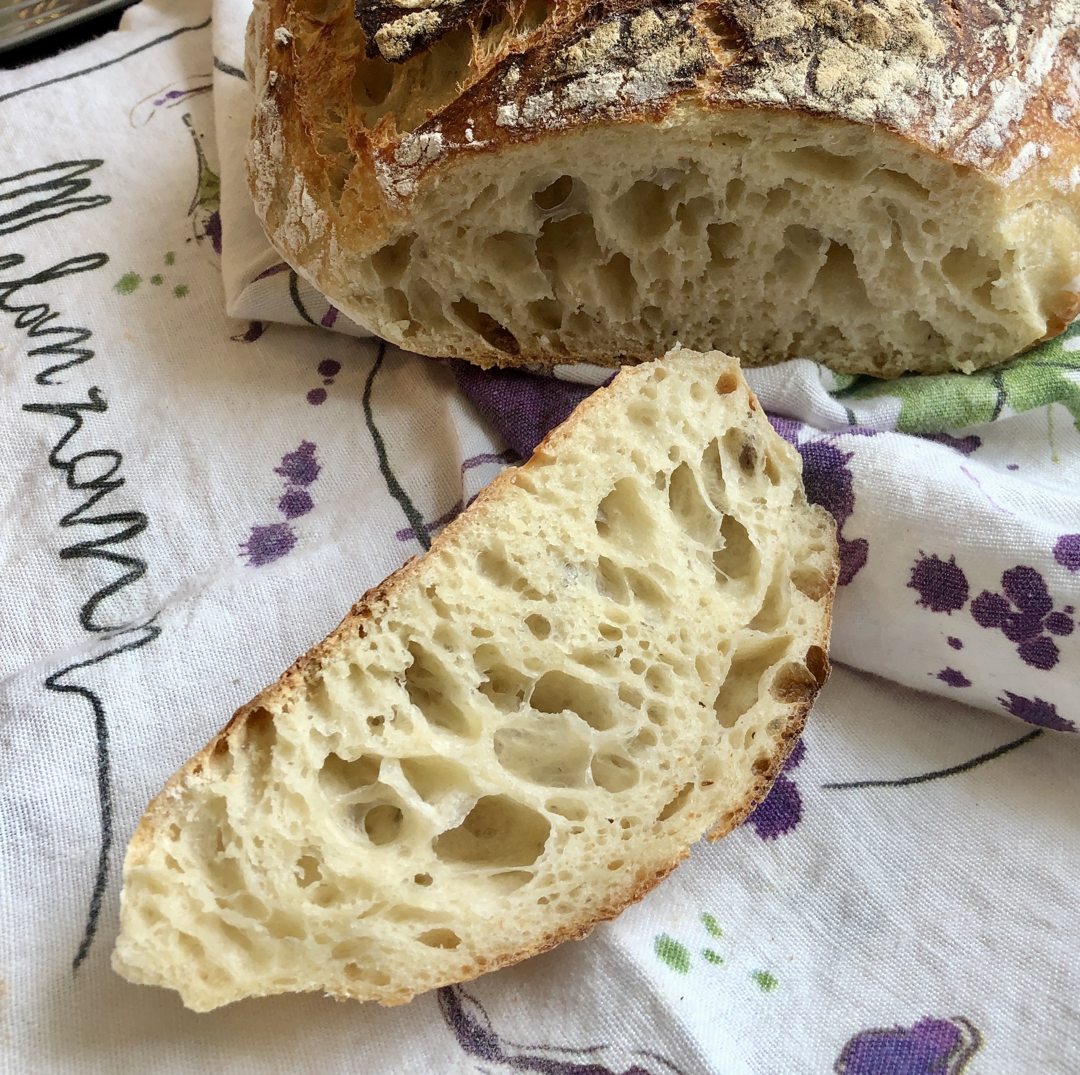 Easy NoKnead Overnight Sourdough Bread The Creative, Every Day At Home