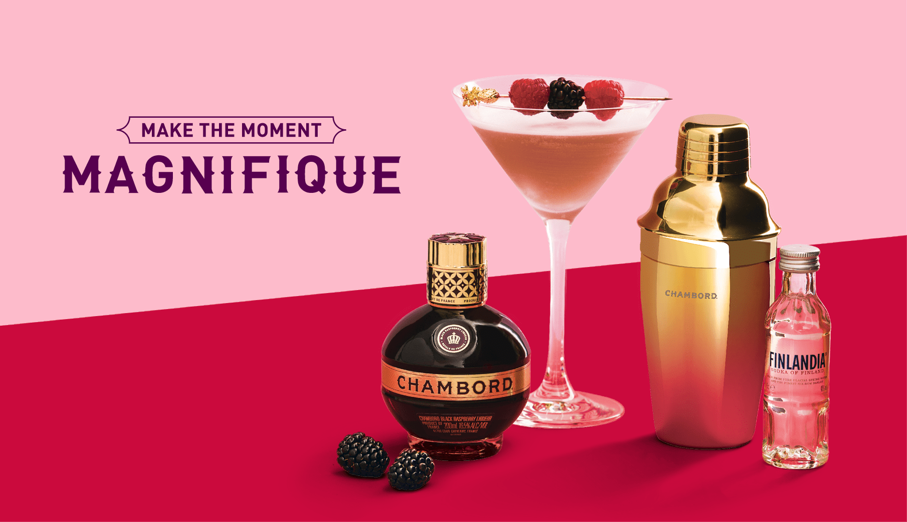 Chambord French Martini Kit