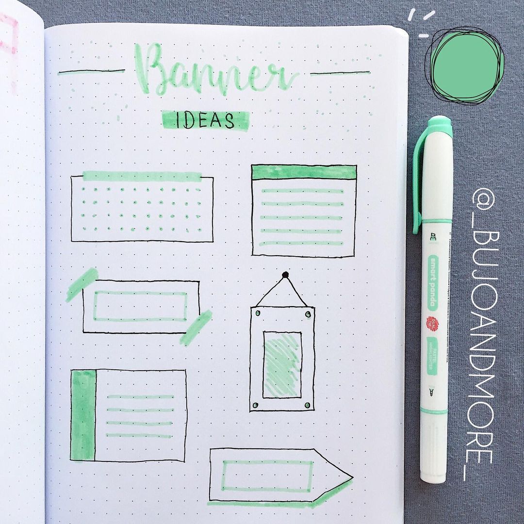 20+ Best Bullet Journal Banner Ideas For 2024