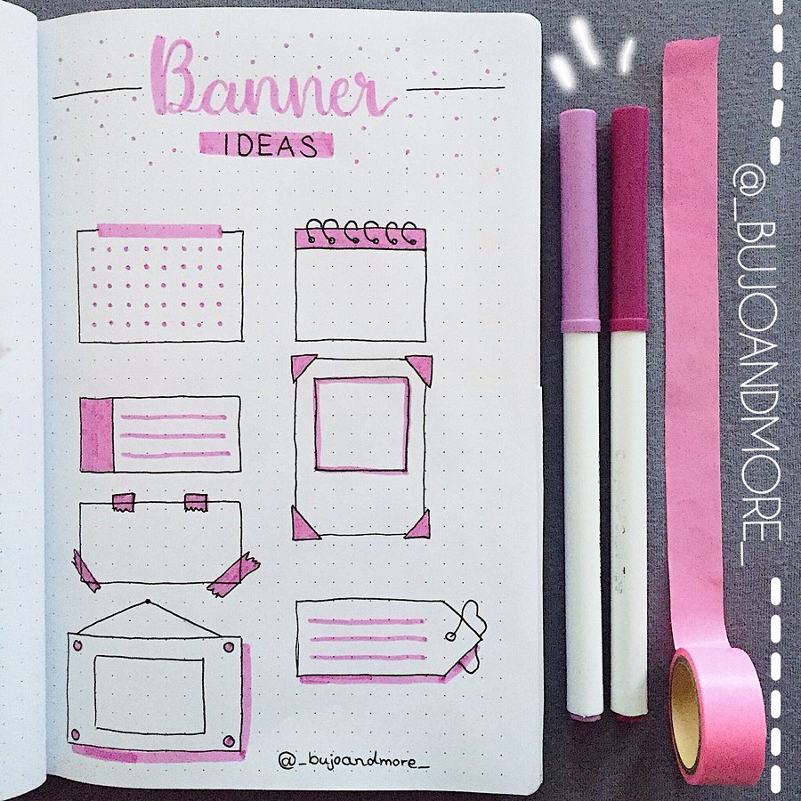 20+ Best Bullet Journal Banner Ideas For 2024