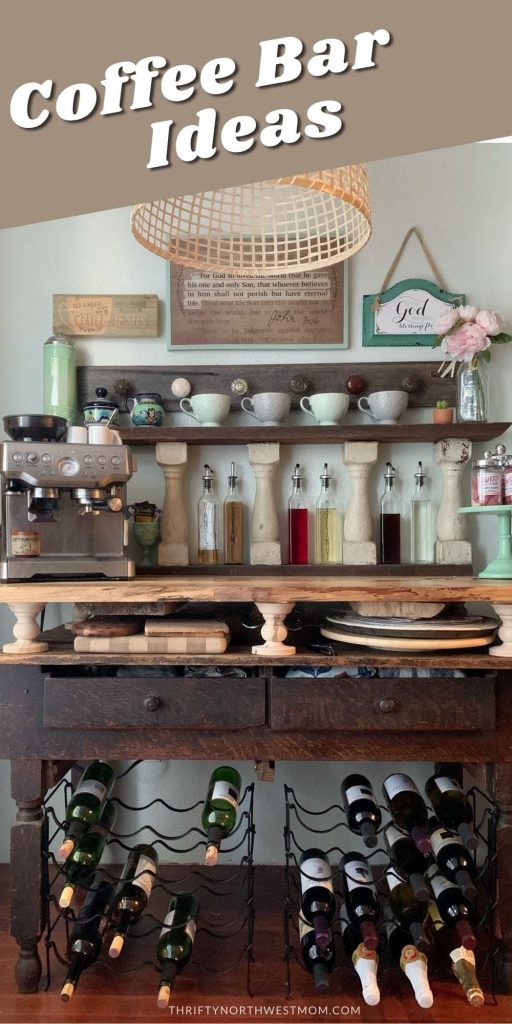 40+ Best Farmhouse Coffee Bar Ideas With Tutorials