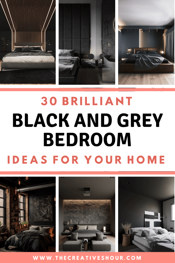25 Inspiring Modern Black and Grey Bedroom Design Ideas