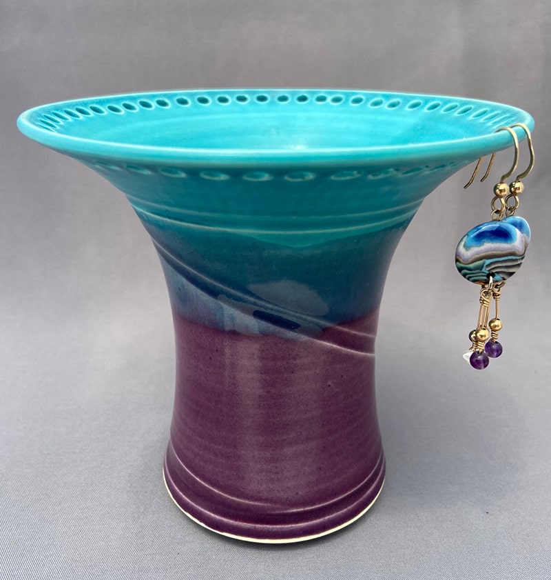 Ceramic Earring Holder The Creators Hands