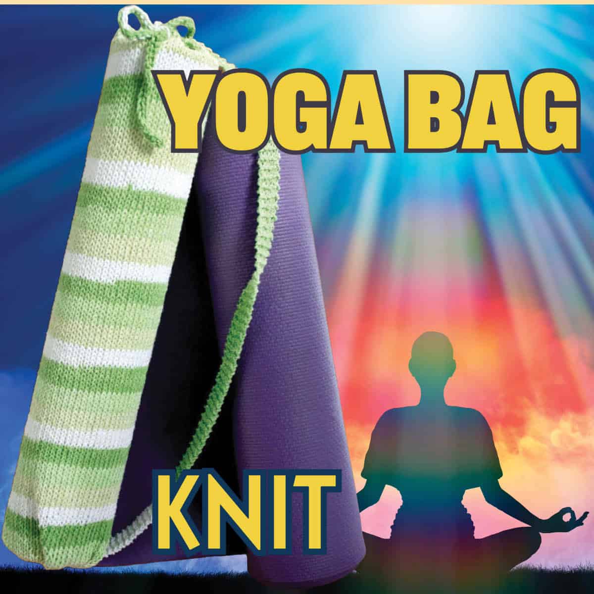 Knit Yoga Mat Travel Bag Pattern The Crochet Crowd