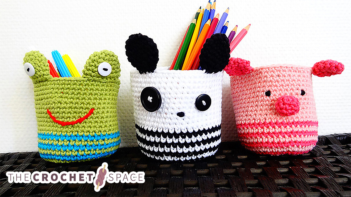 Crocheted Animal Baskets [FREE Crochet Pattern] The Crochet Space
