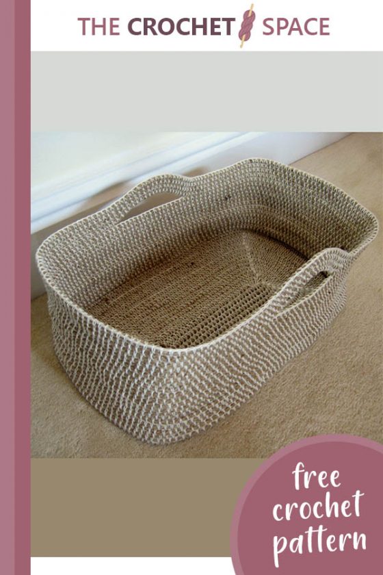 Stylish Crocheted Rope Basket [FREE Crochet Pattern] The Crochet Space