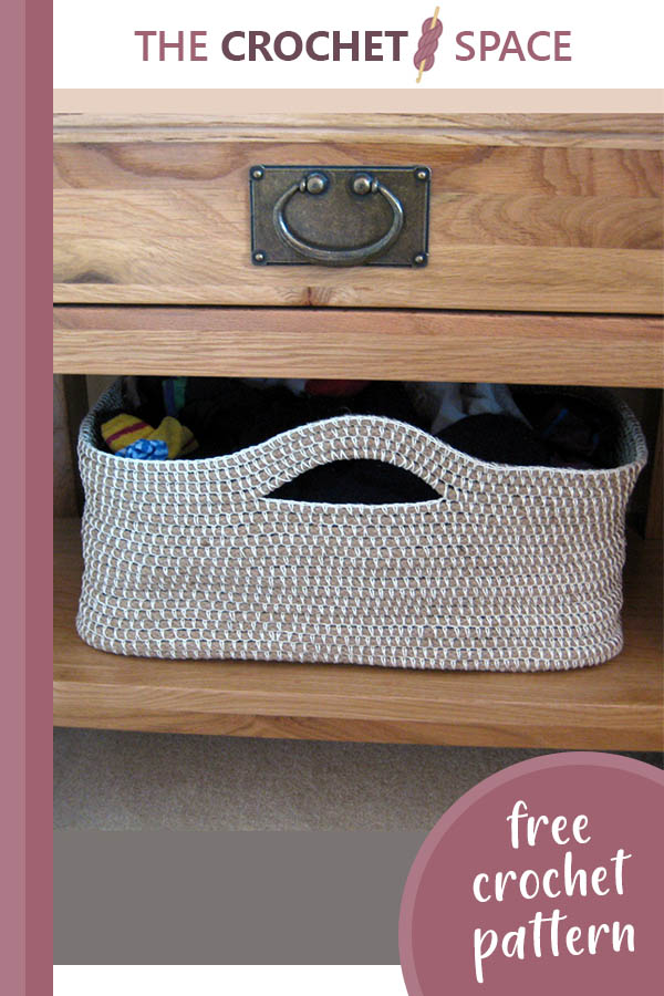 Stylish Crocheted Rope Basket [FREE Crochet Pattern] The Crochet Space