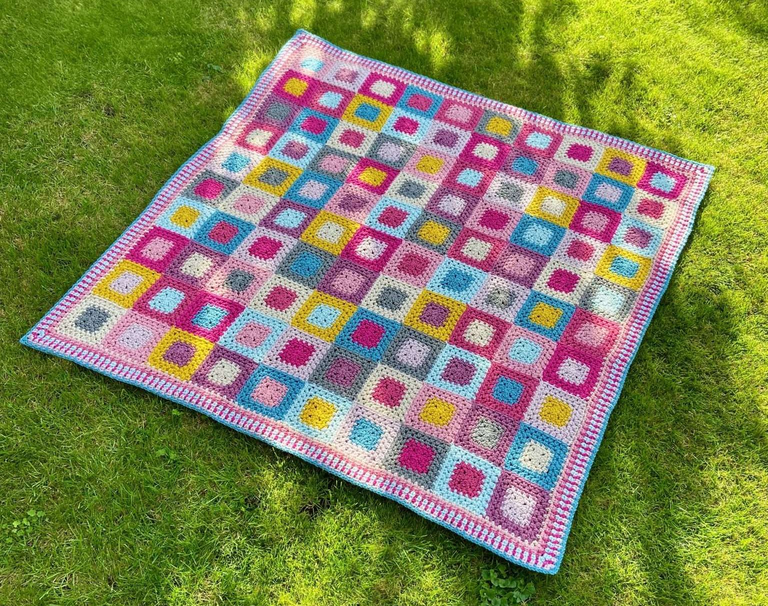 The 100 Square Blanket new crochet blanket design The Crochet