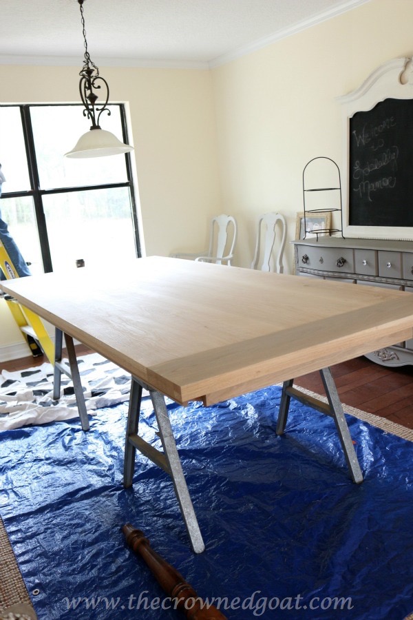 Using Paint to Create a Restoration Hardware Inspired Tabletop