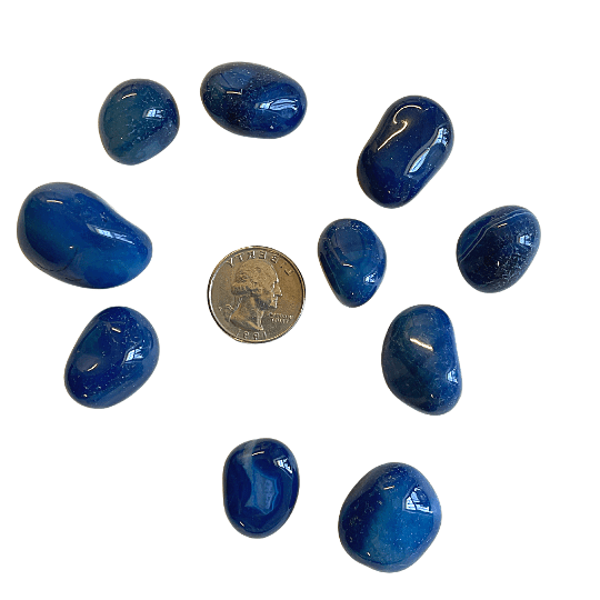 Blue Dyed Agate The Crystal Garden will calm any inflamed emotions