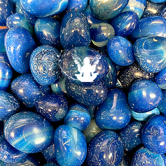 Blue Dyed Agate The Crystal Garden will calm any inflamed emotions