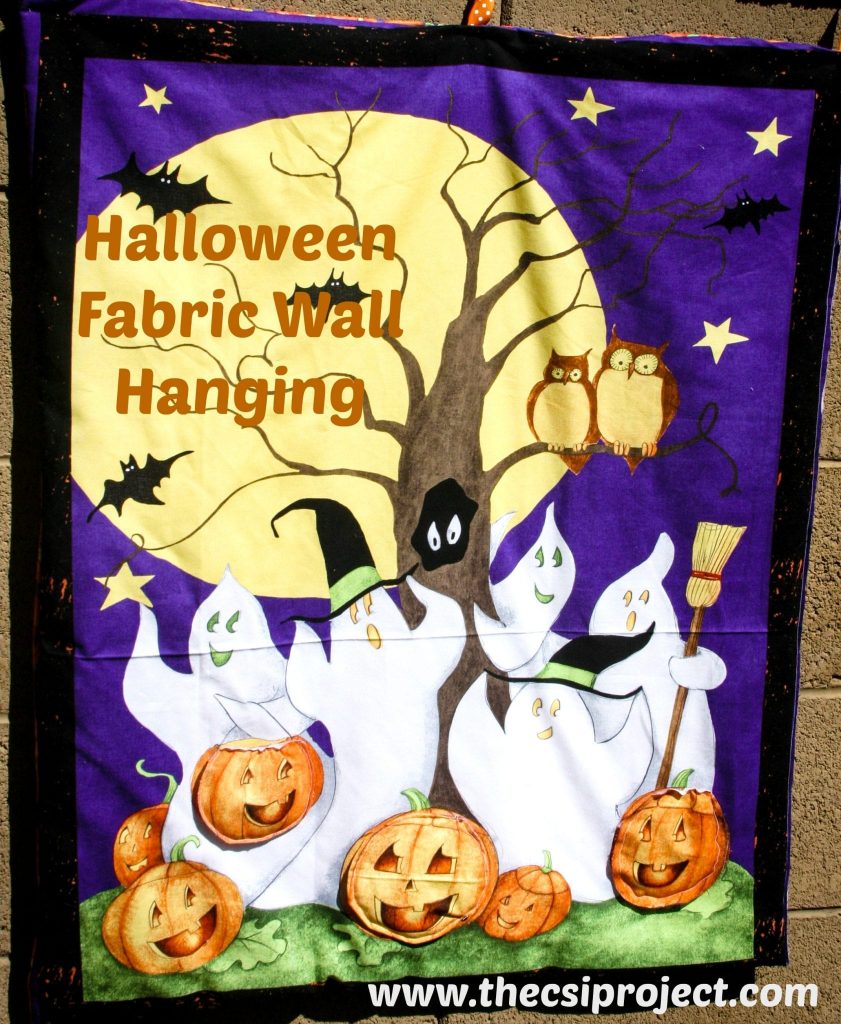 Halloween Fabric Wall Hanging The CSI Project