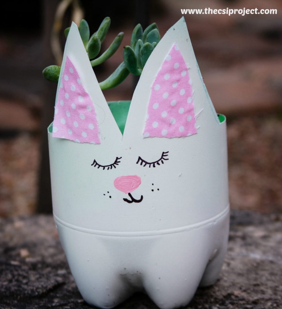 Recycled Succulent Bunny Planter