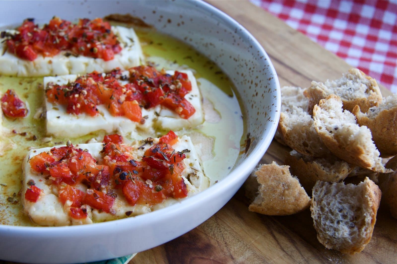 Spicy Baked Greek Feta The Culinary Chase
