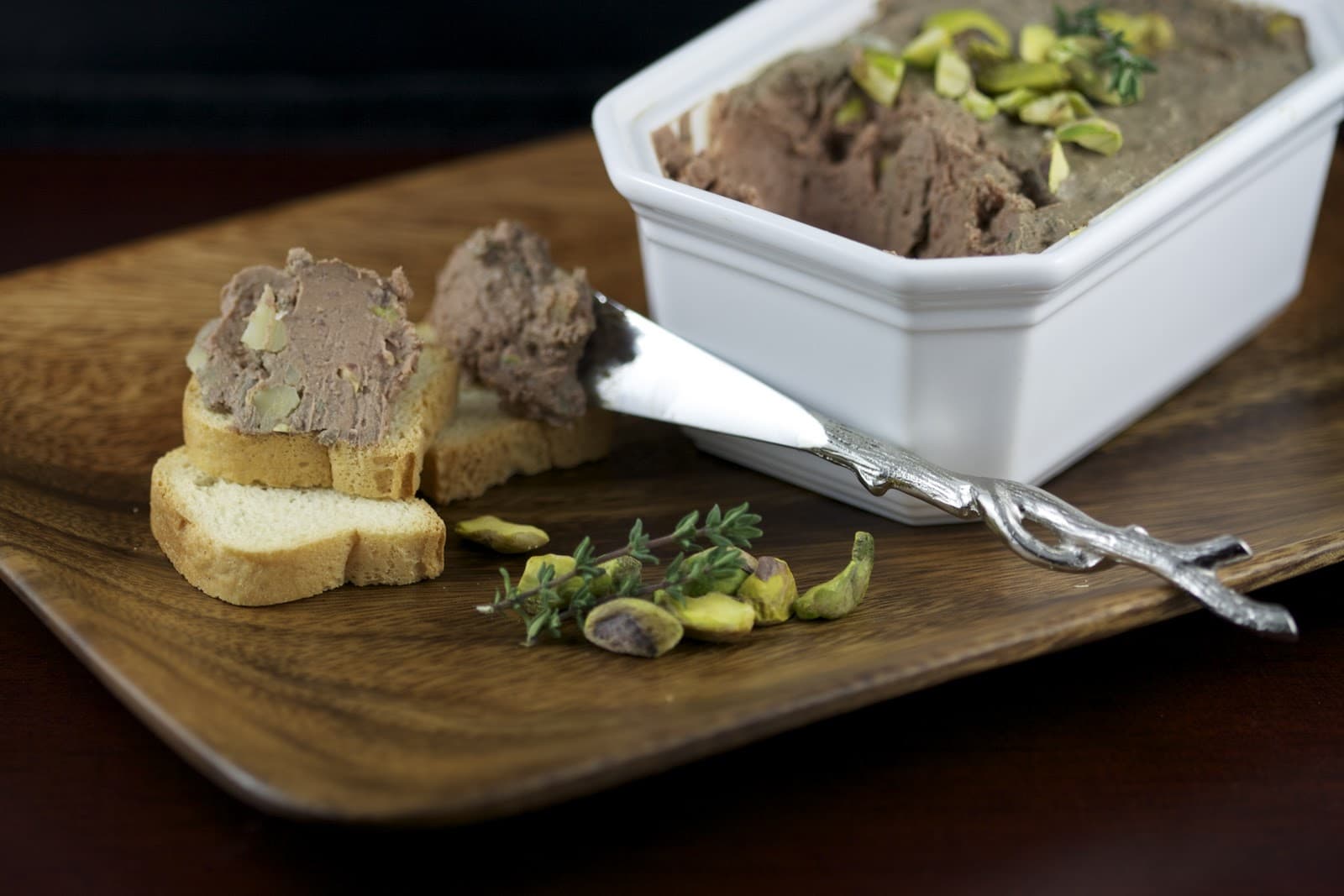 Cognac and Pistachio Chicken Liver Pâté The Culinary Chase
