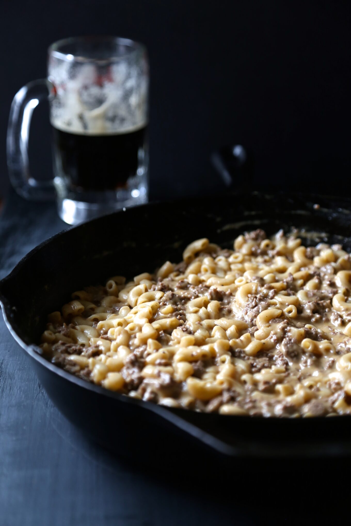 Guinness Mac and Cheese Beef Skillet The Curious Plate