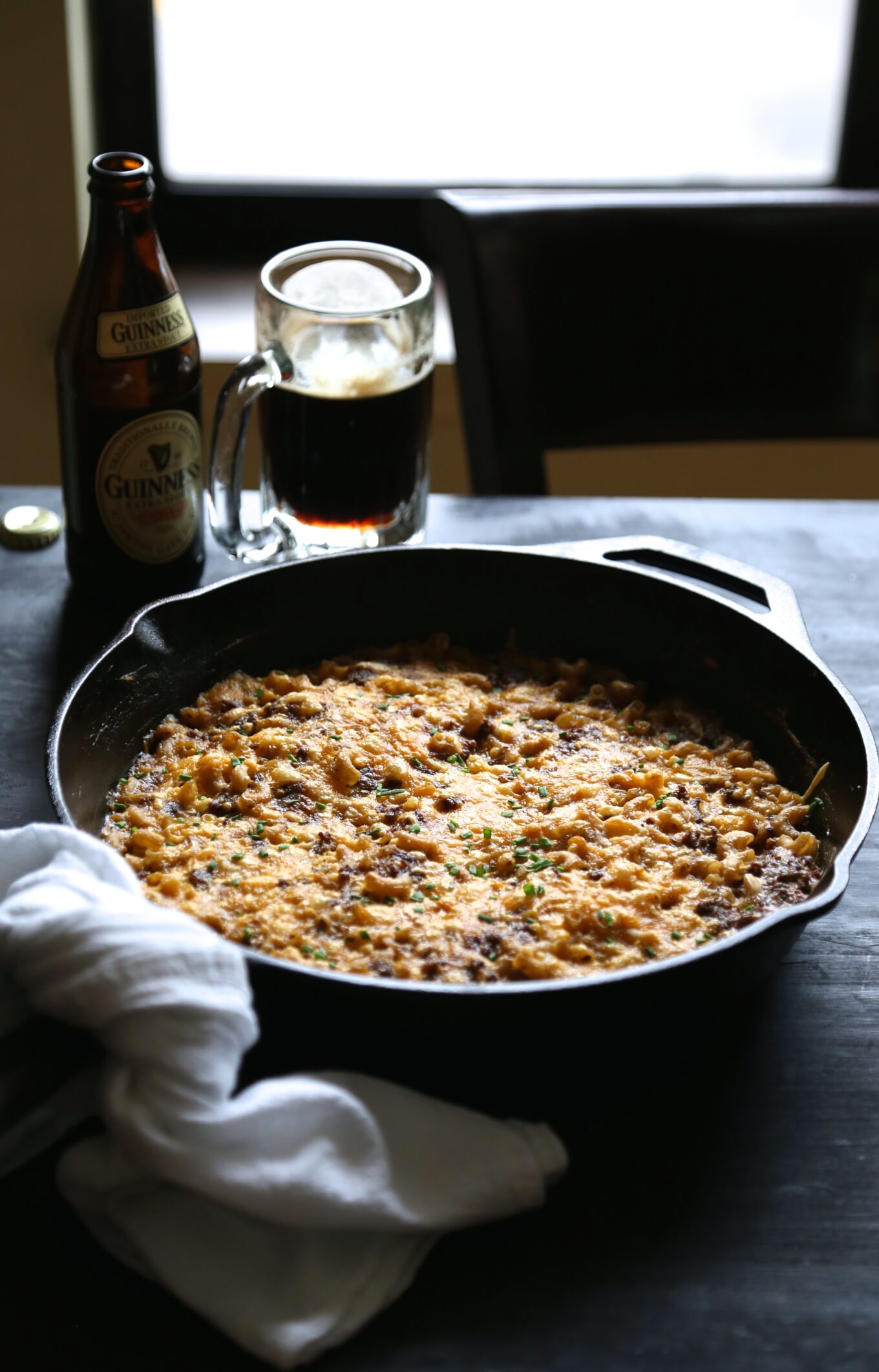 Guinness Mac and Cheese Beef Skillet The Curious Plate