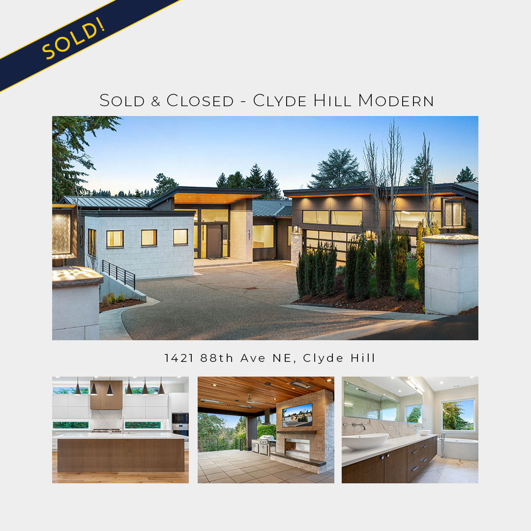Sold & Closed In Clyde Hill! TCHC Custom Announces Completion & Sale of