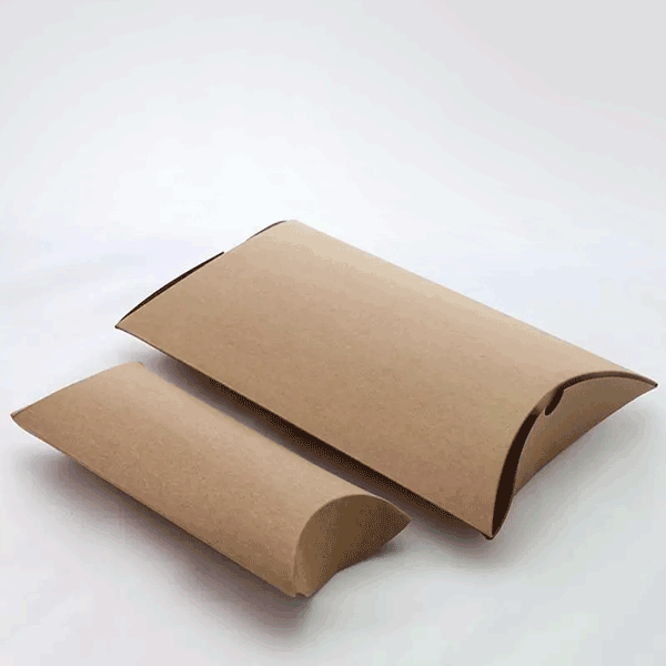 Kraft Pillow Packaging Boxes The Customize Boxes