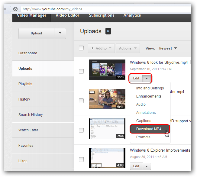 Download YouTube Videos and Save Youtube Videos Natively