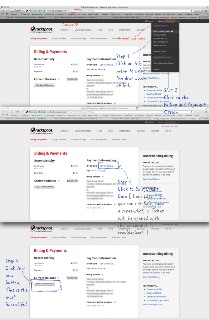 Managing Rackspace Cloud Account Billing