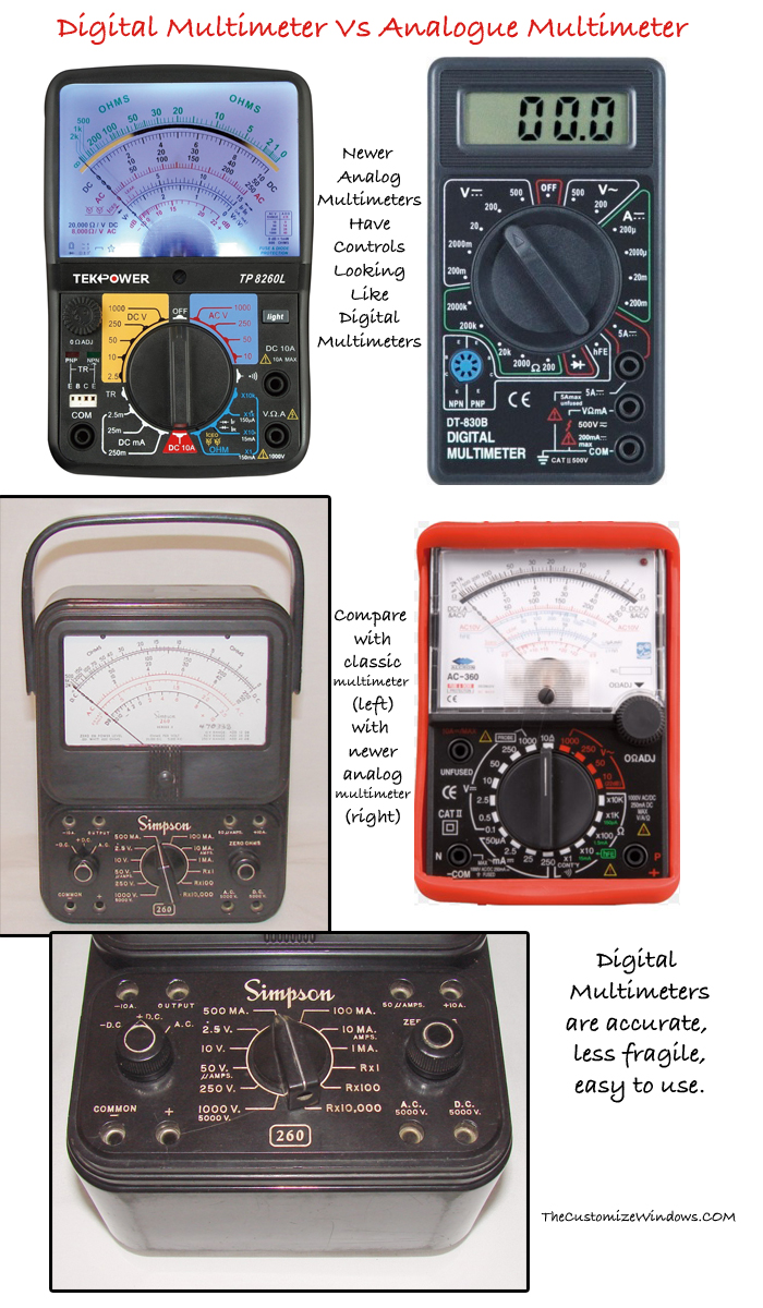 Digital Multimeter Vs Analogue Multimeter