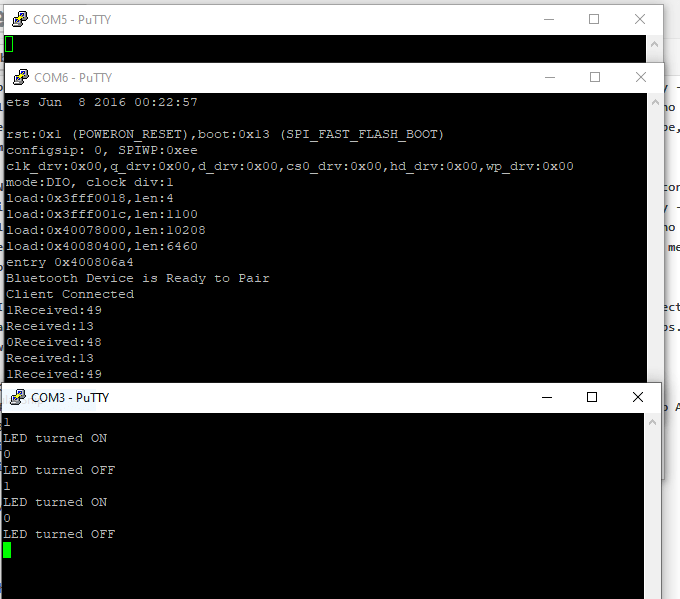SendReceive Message on PC Over Bluetooth From ESP32 Arduino