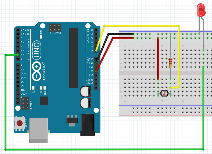 Arduino LED Blink Rate Control With LDR