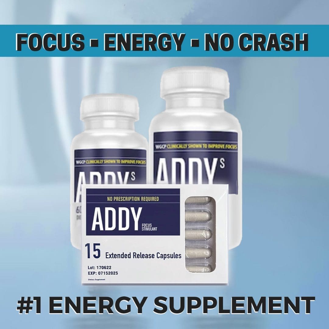 Addy Focus Energy Supplements 15ct Capsules The Daily Dose