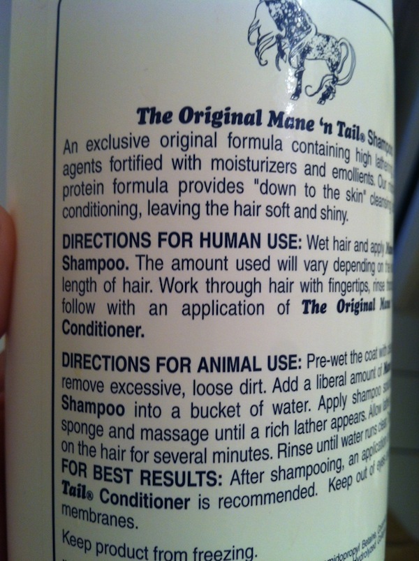 Hair Tip Mane ‘n Tail Horse Shampoo The Daily Jog
