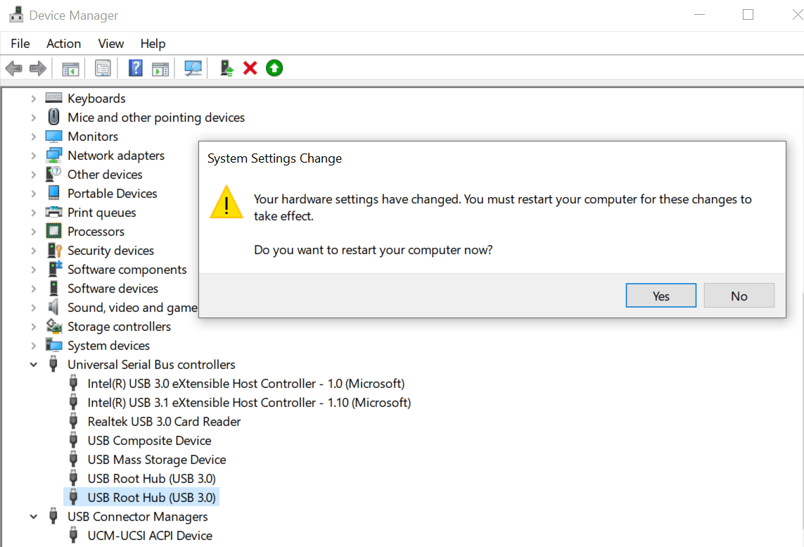 Enabling and disabling USB Disk Drive using C DevJammer