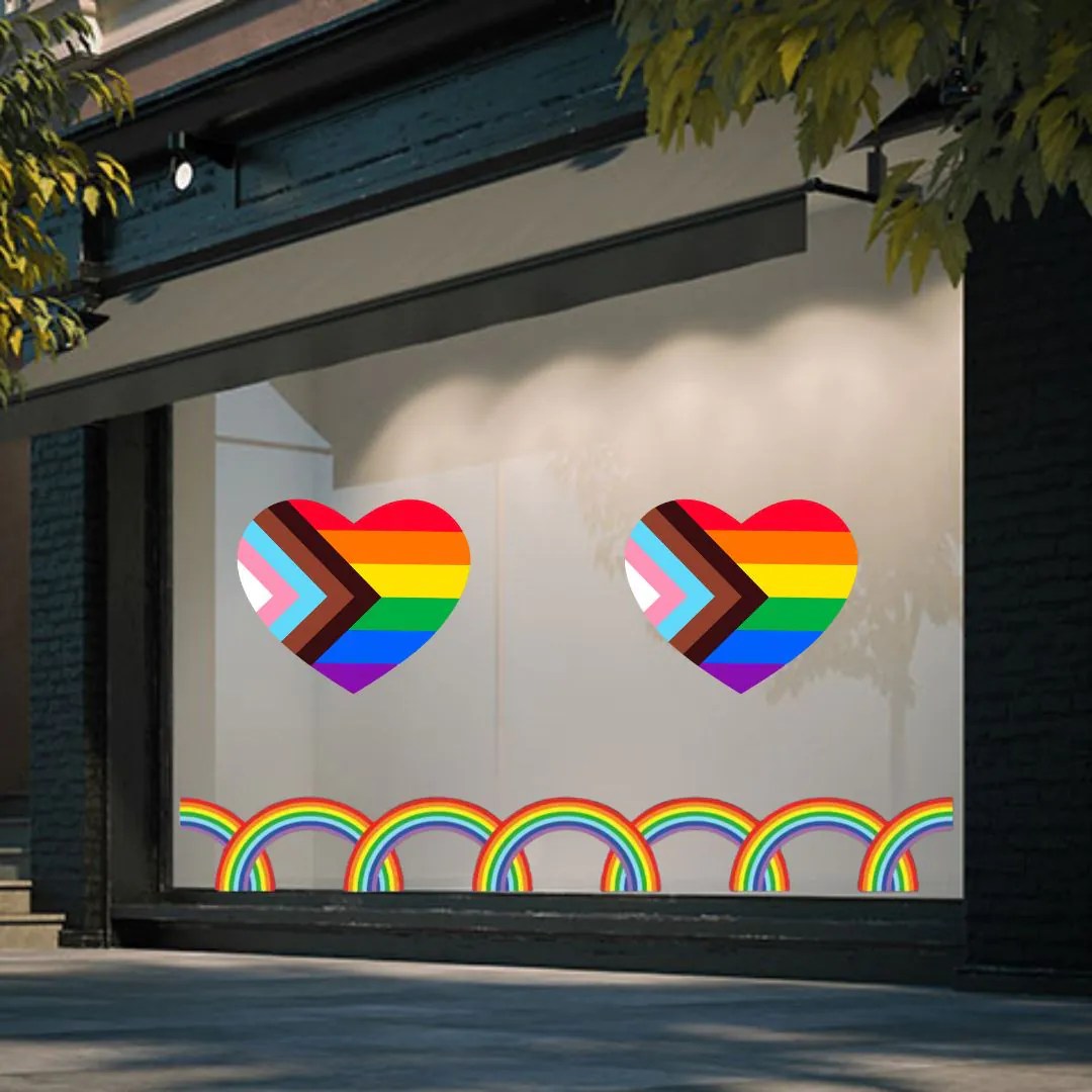 Best Pride Heart Window Sticker The Dave