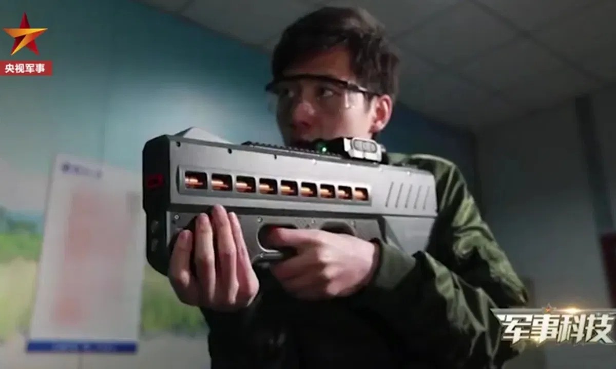 This SciFi Looking Handheld Railgun May Be China’s NonLethal Weapon