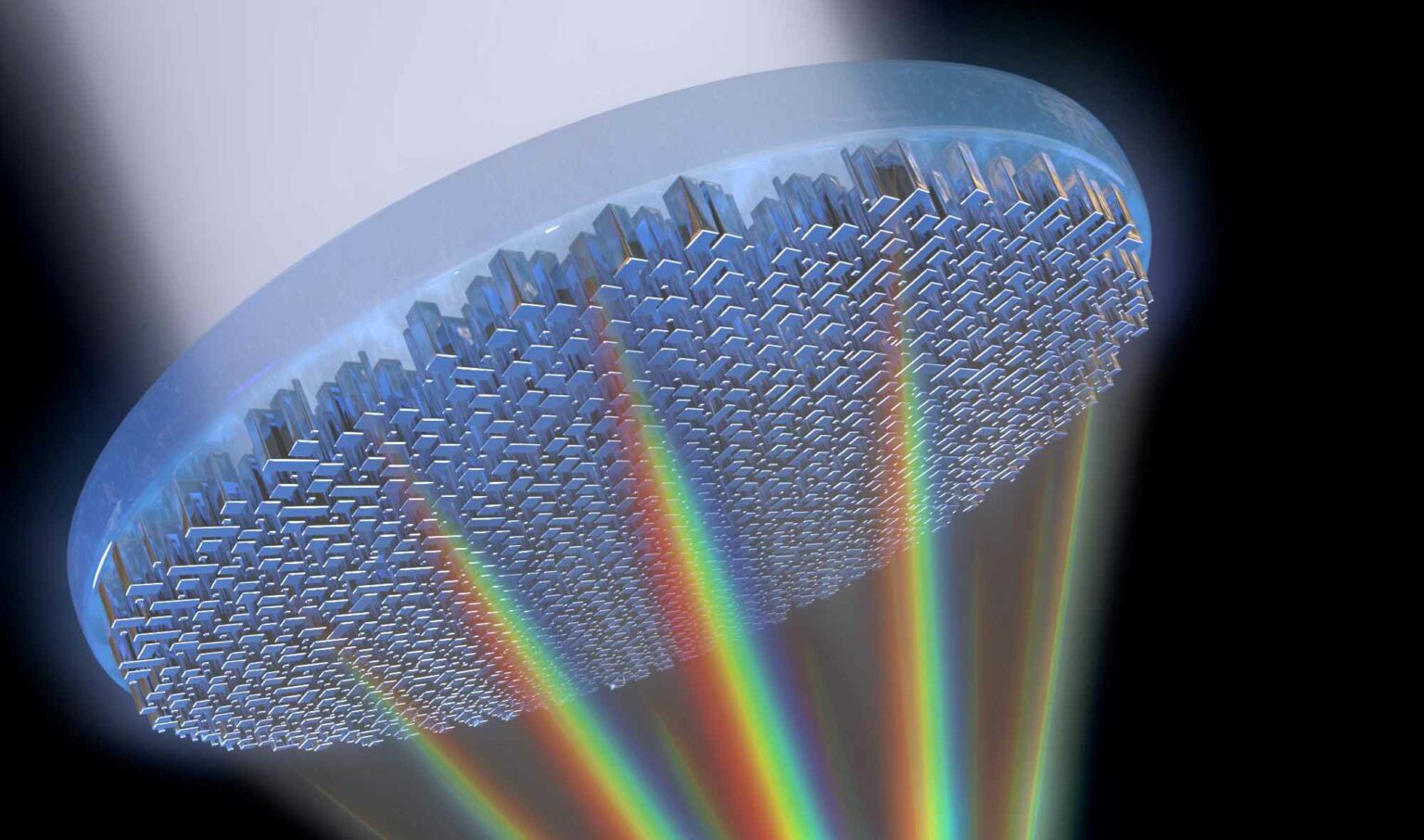 harvard developed a metalens in 2018 that could focus on all colors